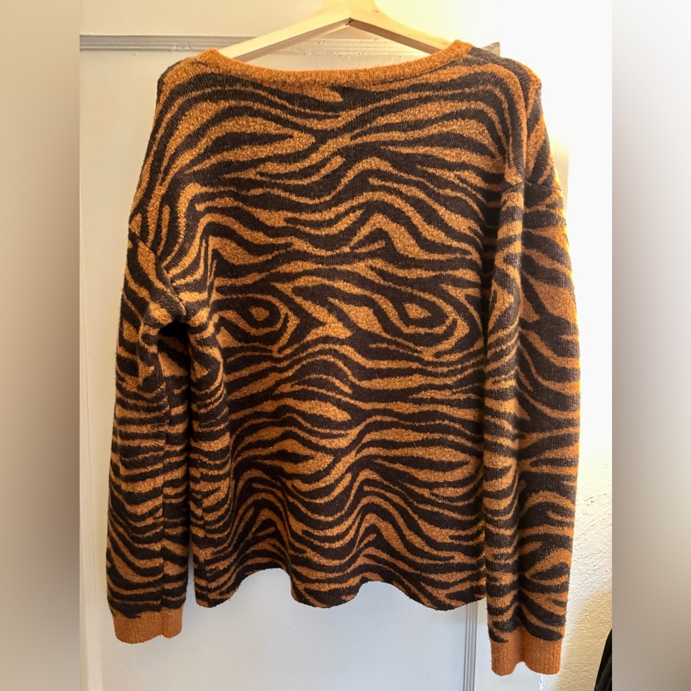 Tiger Stripe Sweater - Brown and Black
